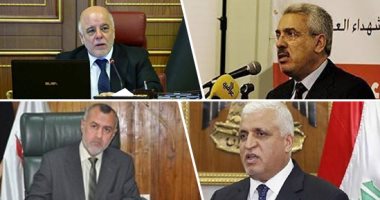 "الخمسة المبشرون بتشكيل الحكومة العراقية المقبلة".. العبادى صاحب الحظ الأكبر لقيادتها.. طارق نجم أشرس المنافسين.. "الصدر" يرشح على الفرطوسى.. الحشد الشعبى يدعم فالح فياض.. وعمار الحكيم يؤيد عبد الحسين عبطان