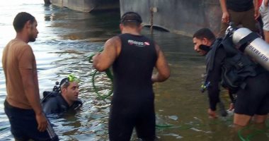 انتشال جثة شاب غرق بنهر النيل في الحوامدية 