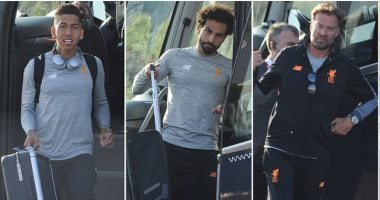 محمد صلاح يعود لإنجلترا مع ليفربول بعد انتهاء معسكر إسبانيا.. صور