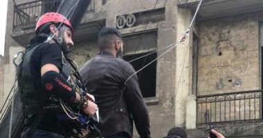 مصور قفزة ياسر جلال بمسلسل رحيم: مكانش دوبلير