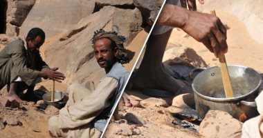 صور.. الإهمال يضرب مناجم ومحاجر منطقة أسوان.. القطع الأثرية ملقاة على الأرض دون عناية.. وإشعال النار لإعداد الطعام داخل الموقع الأثرى.. ومدير الإدارة فى منصبه منذ 12 عامًا ولم يضع خطة لنقل الآثار
