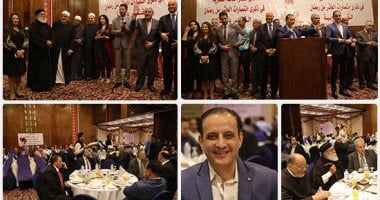 تحت شعار "القدس عربية".. سياسيون وفنانون وإعلاميون بحفل إفطار الشبان المسلمين والمسيحيين.. "الفضالى": أسس وطنية تجمعنا على مائدة واحدة.. و"أرميا": رسالة للعالم أن مصر بقيادتها وجيشها نسيج واحد لا يعرف التفرقة