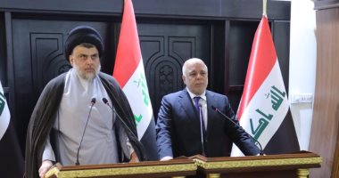 صور.. العبادى يبحث مع مقتدى الصدر الإسراع بتشكيل الحكومة المقبلة