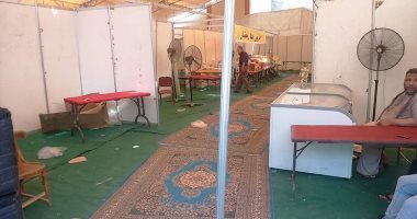 غلق معرض أهلا رمضان بشبين القناطر بعد انصراف المحافظ وبيع السلع للتجار