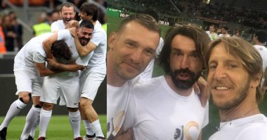 فيديو وصور.. 14 هدفا يزينون مهرجان اعتزال الأسطورة بيرلو