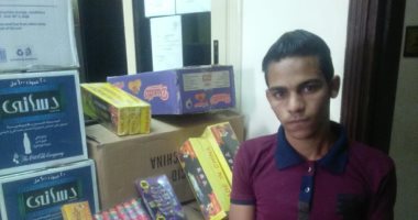 مباحث الجمالية تضبط تاجر قبل ترويجه مليون و400 ألف صاروخ ألعاب نارية