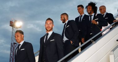 فيديو.. وصول بعثة ريال مدريد إلى كييف لخوض نهائى دورى أبطال أوروبا