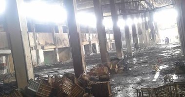 الدفع بـ6 سيارات لإخماد حريق هائل بشركة تبريد فى المنوفية