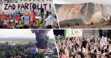 صور العالم هذا المساء.. الإعصار "مكونو" ينخفض ويتحول لعاصفة استوائية.. الأيرلنديين يصوتون لصالح السماح بالإجهاض.. حريق هائل فى أكبر مدينة ترفيهية بألمانيا.. وفاة جندى إسرائيلى متأثرا بجروح أصيب بها فى الضفة