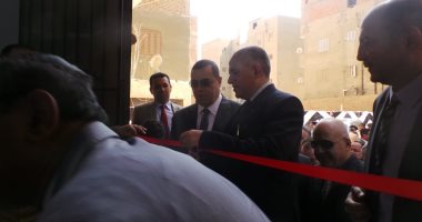 صور.. وزير الرى يفتتح مديرية المساحة فى الفيوم 