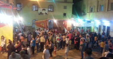 صور.. أهالى البحيرة يحتفلون بالليلة الختامية لمولد "مار جرجس" بكفر الدوار