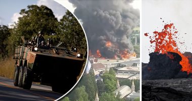 صور.. العالم هذا الصباح.. حريق ضخم فى مدينة ملاهى "أوروبا بارك" بألمانيا.. انفجارات بركانية جديدة بولاية هاواى تقذف حمما ورمادا.. والجيش البرازيلى ينزل للشوارع لفض اعتصام سائقى الشاحنات