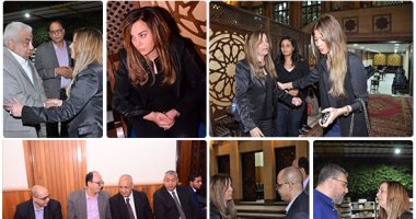 رجال السياسة والإعلام فى عزاء والد الإعلامية جيهان منصور
