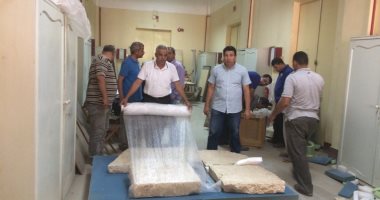 صور.. المتحف الكبير يستقبل 116 قطعة أثرية من منطقة آثار سقارة