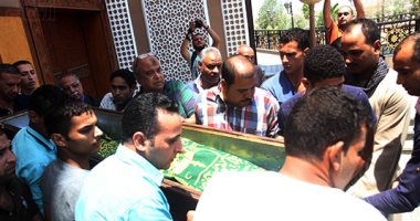 تشييع جثمان على لطفى رئيس وزراء مصر الأسبق من مسجد الشرطة بأكتوبر