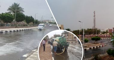 صور.. الطقس السيئ يضرب المحافظات.. أمطار غزيرة بغارب والطور وسانت كاترين بجنوب سيناء.. الرياح تسقط نخلة على شريط السكة الحديد بجنوب سوهاج.. والمدن تستعين بالدفاع المدنى للدفع بالمعدات الثقيلة استعدادا للسيول