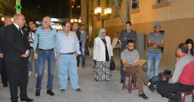 صور.. بدء فعاليات البرنامج الثقافى بشارع الشريفين وصالون مصر المبدعة