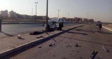 مصرع شخص وإصابة اثنين آخرين فى حادث تصادم ميكروباص بدراجة نارية بالمحلة