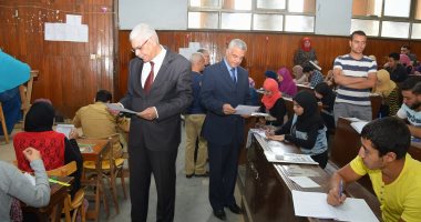 نواب رئيس جامعة المنوفية يتابعون الإمتحانات بكليات الزراعة والتربية و الطب البيطري