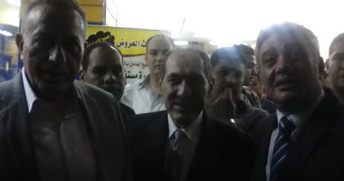 محافظ الجيزة وحسام فودة  يفتتحان "معرض ناهيا" للسلع المدعمة