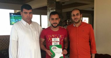 صور.. الرجاء يتعاقد مع عزت جمال مهاجم كفرالشيخ