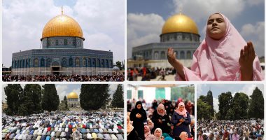 عشرات الآلاف من الفلسطينيين يؤدون صلاة الجمعة في المسجد الأقصى