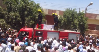  تشييع جنازة مأمور مركز ابشواى بحضور مدير أمن الفيوم