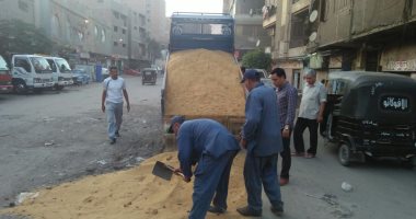 صور .. محافظ القليوبية يأمر بإعادة رصف طريق بيجام 