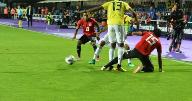 الشوط الأول ..منتخب مصر و كولومبيا 0 / 0 استعداداً لكأس العالم 