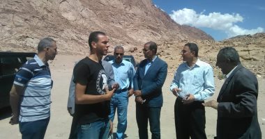صور.. لجنة أثرية تتفقد مشروع تطوير الخدمات بـ سانت كاترين