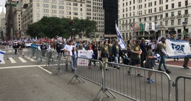 الجزيرة تتجاهل دماء الفلسطينين وتغطى مسيرة صهيونية بنيويورك لتأييد إسرائيل