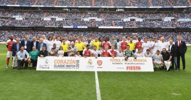 اخبار أرسنال اليوم عن ودية الأساطير الخيرية أمام ريال مدريد