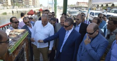 صور.. محافظ كفر الشيخ يفتتح كورنيشى ترعة الزاوية وميت يزيد بكفر الشيخ