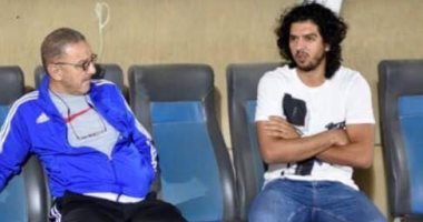 صور.. عمرو بركات فى تدريب المقاصة لدعوة زملائه لحفل زفافه
