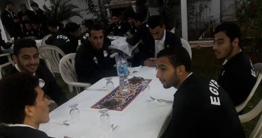 صور.. المنتخب الأولمبى فى حفل إفطار سفير مصر بالجزائر
