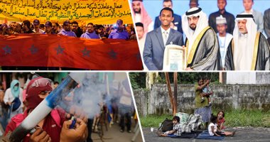 صور.. العالم هذا الصباح.. 120 قتيلا و1300 جريح فى مظاهرات نيكاراجوا.. نحو 200 مفقود بسبب بركان فويجو فى جواتيمالا.. عمال مغاربة يحتجون على مقاطعة شركاتهم.. أمريكى يفوز بالمركز الأول فى جائزة دبى للقرآن الكريم