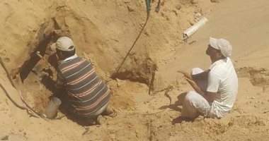 إصلاح كسر فى خط مياه شمال سيناء الرئيسى