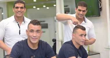 شاهد .. حلاقة عصام الحضرى قبل المشاركة فى كأس العالم