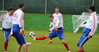 صور.. منتخب روسيا يرفع حالة الطوارئ استعدادا للقاء مصر فى المونديال 