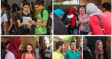 ارتياح بين طلاب الثانوية العامة لسهولة امتحان الجبر والهندسة الفراغية