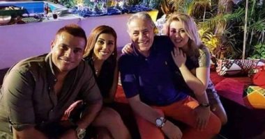 صورة.. عمرو دياب يشارك فى حفل سحور مسلسل "مليكة"