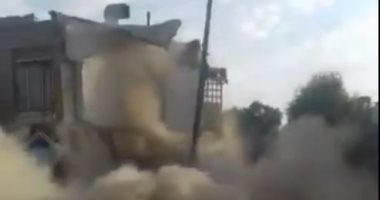 فيديو.. لحظة انفجار أنبوب غاز بميدان مطهرى فى قم شمال إيران