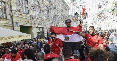 الجماهير المصرية تصنع الحدث فى شوارع روسيا .. صور