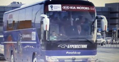 صور.. منتخب مصر يصل يكاترينبورج استعدادا لمباراته الأولى فى كأس العالم