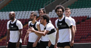 شاهد.. الظهور الأول لـ محمد صلاح فى تدريبات منتخب مصر قبل المونديال