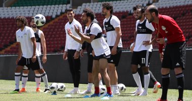 شاهد.. محمد صلاح يظهر في تدريبات الفراعنة قبل مواجهة أوروجواى