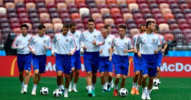منتخب روسيا يختتم استعداداته لمواجهة السعودية فى كأس العالم.. صور