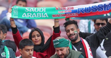 جماهير السعودية تخطف الأضواء قبل انطلاق مباراة روسيا فى كأس العالم.. صور