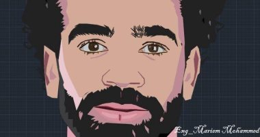 مهندسة تستغل مهارتها على برنامج الأوتوكاد لرسم صورة لمحمد صلاح