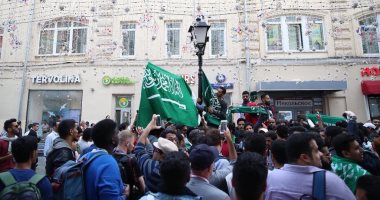 2500 مشجع يؤازرون منتخب السعودية فى افتتاح كأس العالم